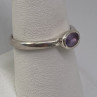 925 Sterling Silver Amethyst Ring Size 8