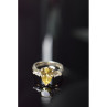 925 Sterling Silver Yellow CZ Ring Size 10.5