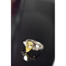 925 Sterling Silver Yellow CZ Ring Size 10.5