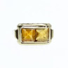 14K White Gold Hessonite Ring Size 7