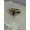 14K YELLOW GOLD SAPPHIRE & DIAMONDS RING SIZE 9
