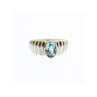 925 Sterling Silver Aquamarine Ring Size 7