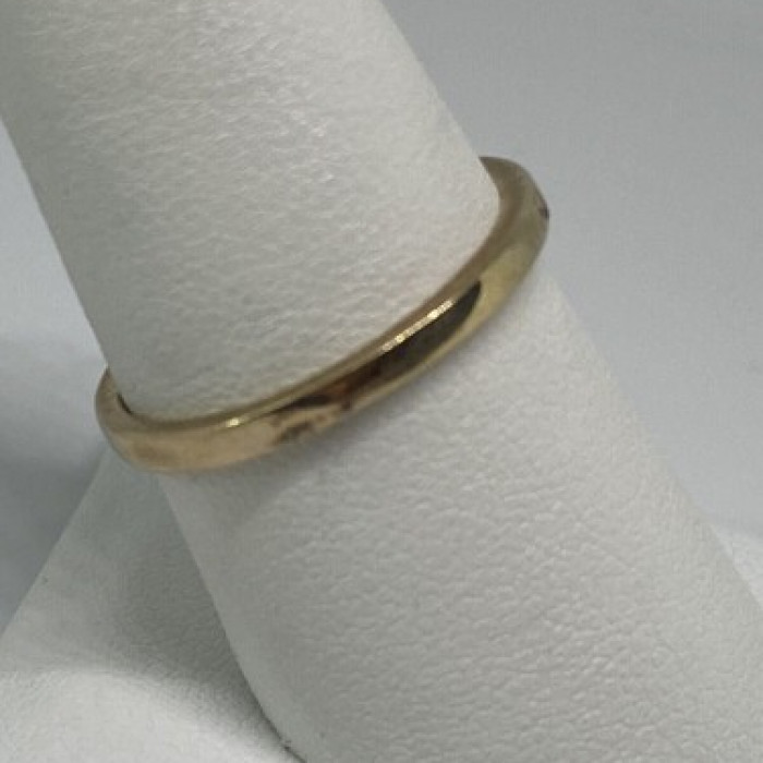 925 Sterling Silver Vermeil Band Ring Size 7.75