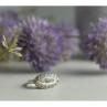 925 Sterling Silver White Beryl/Goshenite Ring Size 5.5