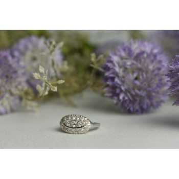 925 Sterling Silver White Beryl/goshenite Ring Size 5.5