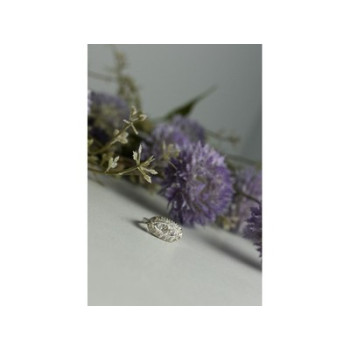 925 Sterling Silver White Beryl/goshenite Ring Size 5.5