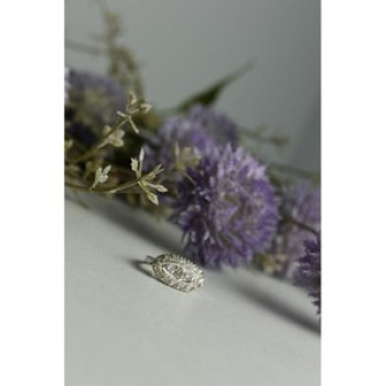 925 Sterling Silver White Beryl/Goshenite Ring Size 5.5