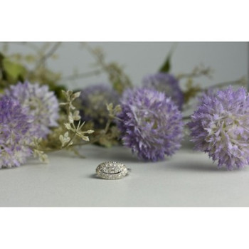 925 Sterling Silver White Beryl/goshenite Ring Size 5.5