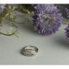 925 Sterling Silver White Beryl/Goshenite Ring Size 5.5