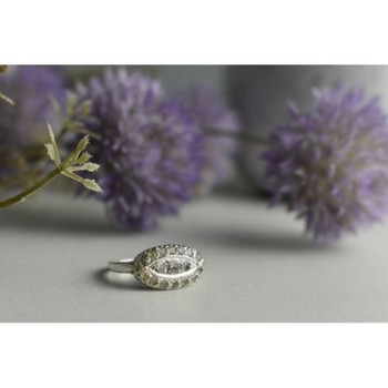 925 Sterling Silver White Beryl/goshenite Ring Size 5.5