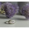 925 Sterling Silver White Beryl/Goshenite Ring Size 5.5