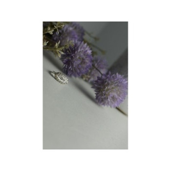 925 Sterling Silver White Beryl/goshenite Ring Size 5.5