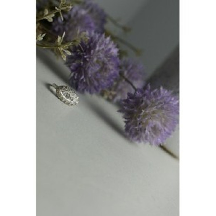 925 Sterling Silver White Beryl/Goshenite Ring Size 5.5
