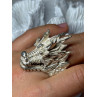 925 STERLING SILVER DRAGON RING SIZE 11