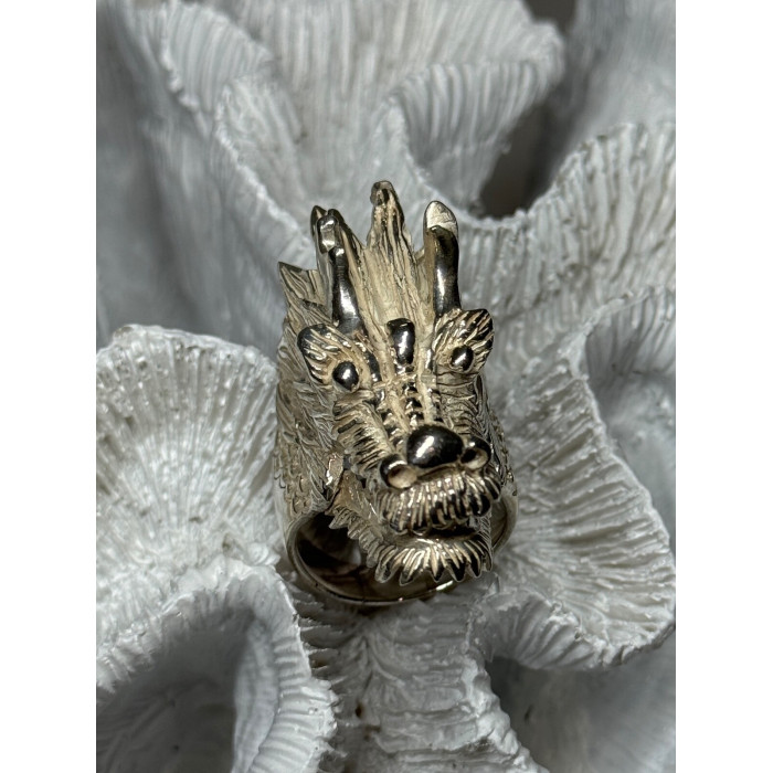 925 STERLING SILVER DRAGON RING SIZE 11
