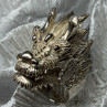 925 Sterling Silver Dragon Ring Size 11
