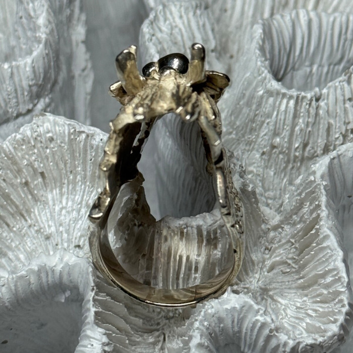 925 Sterling Silver Dragon Ring Size 11