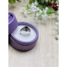 925 Sterling Silver Black Spinel Ring Size 6.5