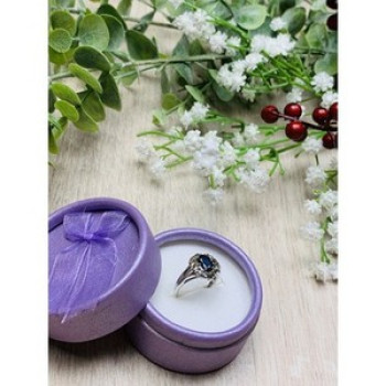 925 Sterling Silver Black Spinel Ring Size 6.5