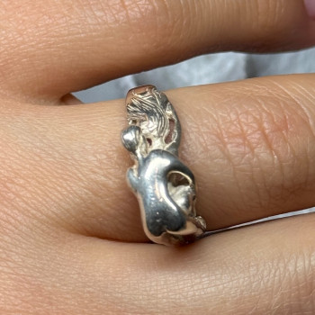 925 Sterling Silver Kamasutra Ring Size 7