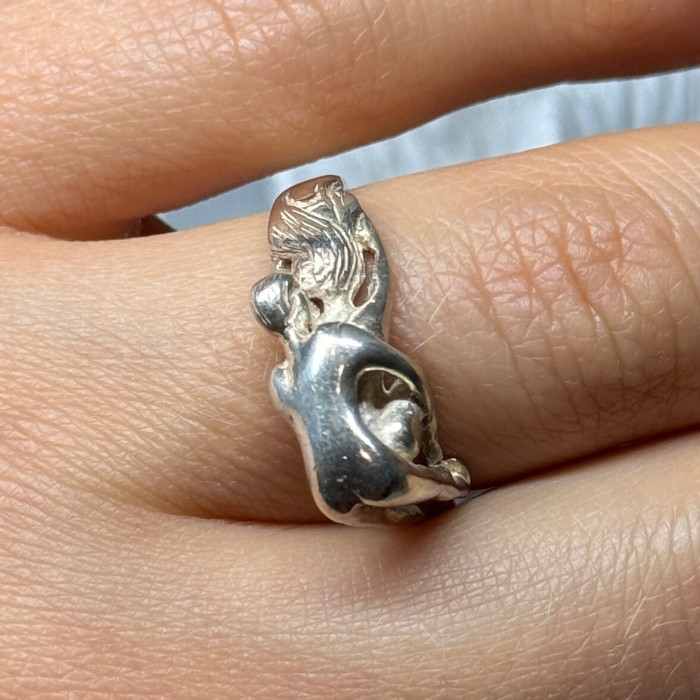 925 Sterling Silver Kamasutra Ring Size 7