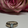 925 Sterling Silver Topaz Ring Size 6