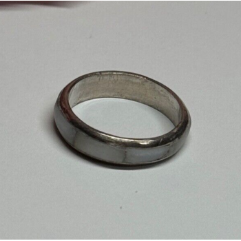 925 Sterling Silver Abalone Ring Size 5.5