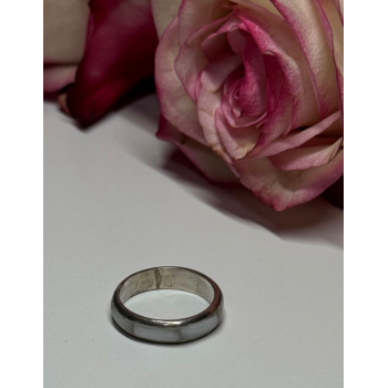 925 Sterling Silver Abalone Ring Size 5.5