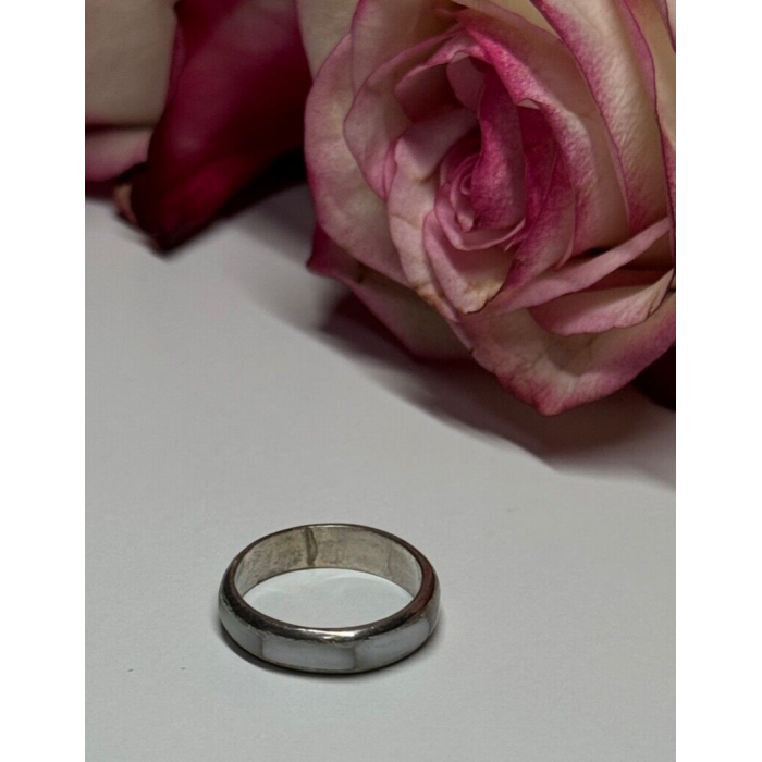 925 Sterling Silver Abalone Ring Size 5.5