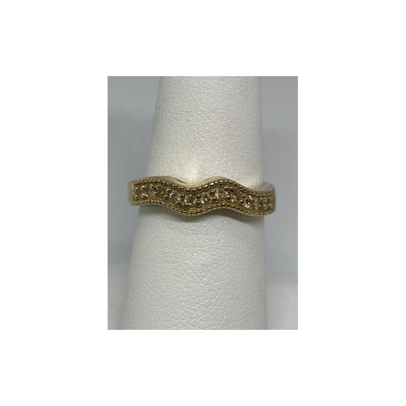 925 Sterling Silver Ring & CZ Size 6.75