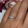 925 Sterling Silver CZ Ring Size 6