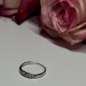 925 Sterling Silver CZ Ring Size 6