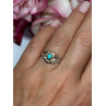 925 Sterling Silver Turquoise Ring Size 6