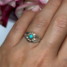 925 Sterling Silver Turquoise Ring Size 6