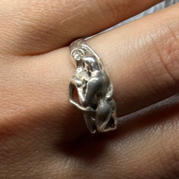 925 Sterling Silver Kamasutra Ring Size 8