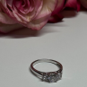 925 Sterling Silver CZ Ring Size 7.5