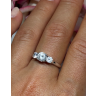 925 Sterling Silver CZ Ring Size 7.5