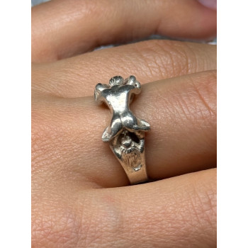 925 Sterling Silver Kamasutra Ring Size 7.5