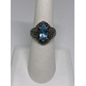 925 Sterling Silver Ring With Topaz Size 6.75