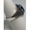 925 Sterling Silver Ring With Topaz Size 6.75