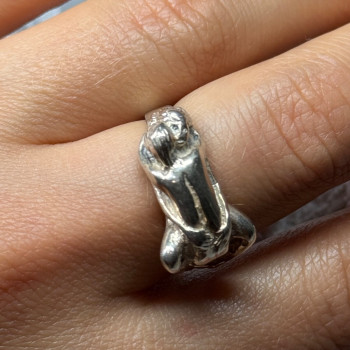 925 Sterling Silver Kamasutra Ring Size 7