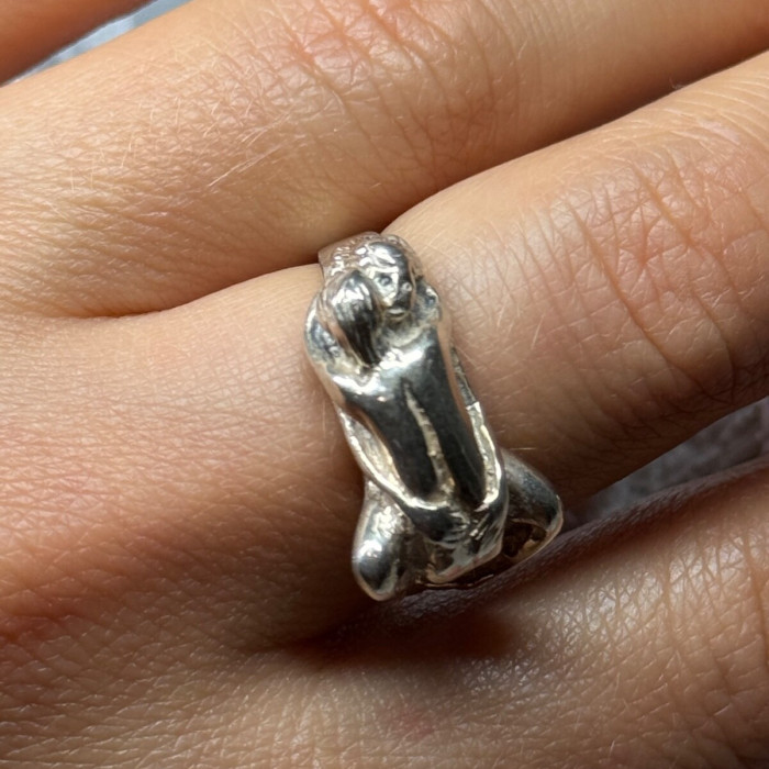 925 Sterling Silver Kamasutra Ring Size 7