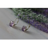 925 Sterling Silver Purple Tourmaline Earrings