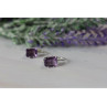 925 Sterling Silver Purple Tourmaline Earrings
