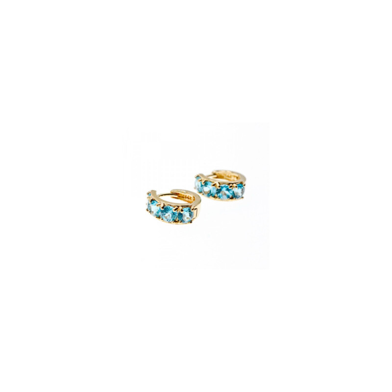 14K YELLOW GOLD TOPAZ EARRINGS