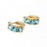 14K Yellow Gold Topaz Earrings