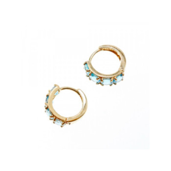 14K YELLOW GOLD TOPAZ EARRINGS