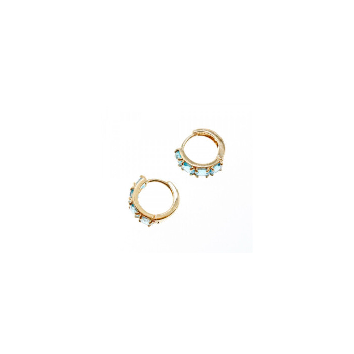 14K YELLOW GOLD TOPAZ EARRINGS