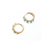 14K YELLOW GOLD TOPAZ EARRINGS