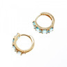 14K Yellow Gold Topaz Earrings